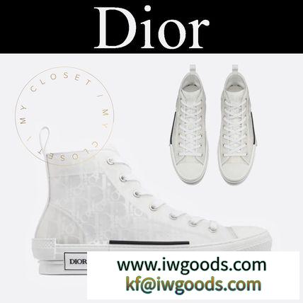 DIOR 激安スーパーコピー スニーカー ハイカット B23 オブリーク ラバーソール ロゴ iwgoods.com:k3fphk-3