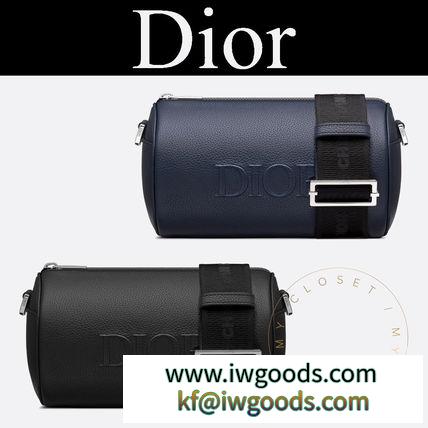 DIOR ブランド コピー バッグ ショルダー Roller カーフ ロゴ 黒 青  直営店 19AW iwgoods.com:jfqzqj-3