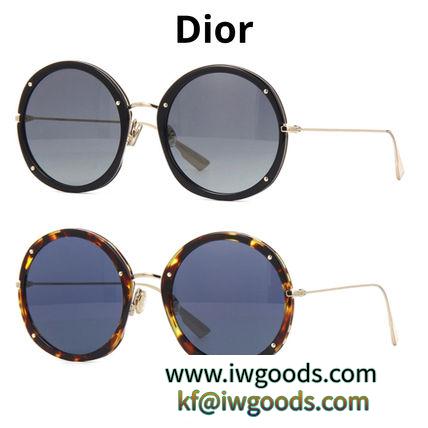 関送込＊DIOR ブランド 偽物 通販ディオール 激安スーパーコピー＊Hypnotic 1  ラウンドサングラス iwgoods.com:2tz7jw-3