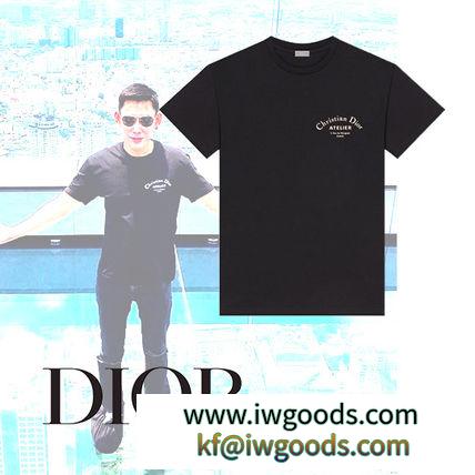 【DIOR 偽物 ブランド 販売】"Christian DIOR 偽物 ブランド 販売 Atelier"プリントTシャツ Black iwgoods.com:33mxmy-3