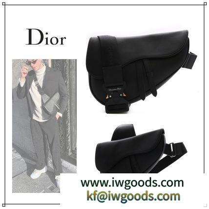 19AW《DIOR コピーブランド》SADDLE バッグ/ディオール 激安スーパーコピー/黒/ボディバッグ iwgoods.com:j1k6si-3