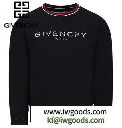 19ss▼GIVENCHY ブランド コピー▼ロゴスウェットBlack/6~12y大人OK♪【関税込】 iwgoods.com:e9jmqe-3