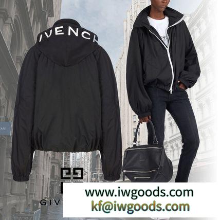 【GIVENCHY コピーブランド】GIVENCHY コピーブランドロゴフード ナイロン ウィンドブレーカー iwgoods.com:8ux38h-3