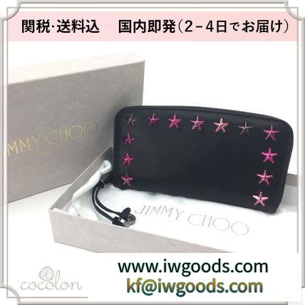 【関税込】国内即発[Jimmy CHOO ブランド 偽物 通販] FILIPA Wスタースタッズ 長財布 iwgoods.com:gtvhdr-3