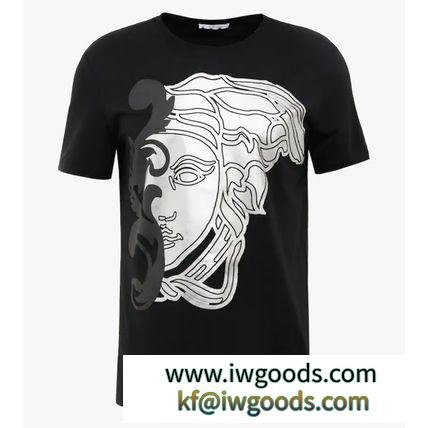 大人気！【VERSACE ブランド コピー】メデューサフェイスT shirts☆ブラック iwgoods.com:wh6so3-3