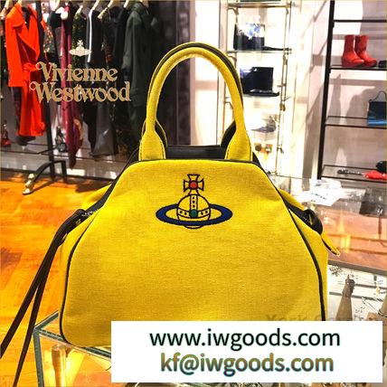 18/19年新作★Vivienne WESTWOOD ブランドコピー通販★Slogan Yasmineイエローバッグ iwgoods.com:t94esa-3