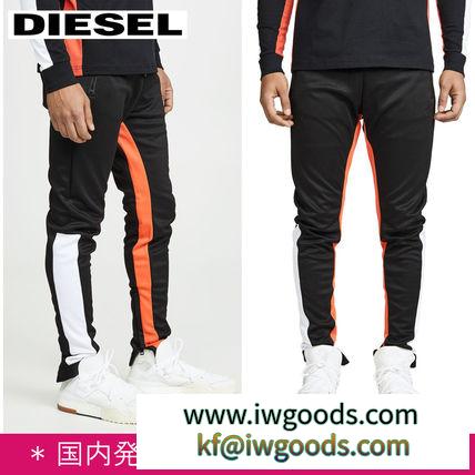 人気！DIESEL ブランド 偽物 通販★スリムフィット サイドライントラックパンツ iwgoods.com:mpstix-3