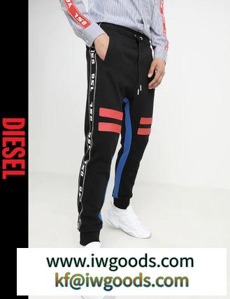 ★ドイツ発*DIESEL 偽物 ブランド 販売*新作*DSLロゴラインスウェットパンツ/B★ iwgoods.com:dy9s84-3