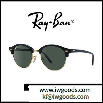 《RAYBAN 激安スーパーコピー》クラブラウンドサングラス・ブラック/関税送料込 iwgoods.com:s0auis-3