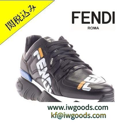 関税込 ! FENDI ブランドコピー商品 ブラック フェンディ ブランドコピー通販 レザー スニーカー iwgoods.com:a3xzv2-3