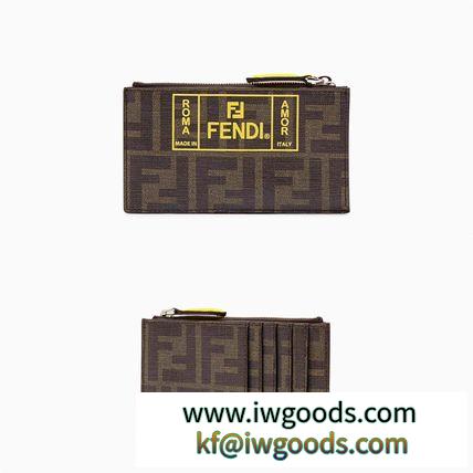 【FENDI スーパーコピー】19AW★FF ロゴファブリックコイン＆カードケース送料込 iwgoods.com:4j3mjd-3