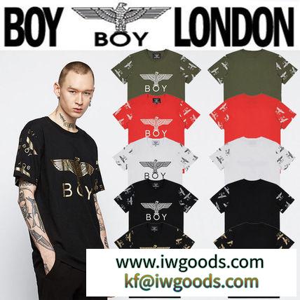 BOY LONDON 偽ブランド(ボーイロンドン コピーブランド)☆ロゴパターン柄袖Tシャツ 5色 iwgoods.com:egtrcj-3