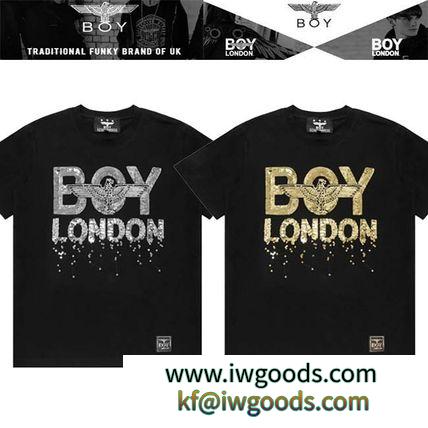 BOY LONDON ブランドコピー(ボーイロンドン ブランドコピー通販)eagleロゴSpangled装飾半袖Tシャツ iwgoods.com:1w01tp-3