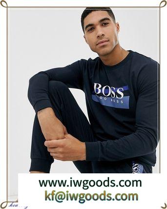 ★BOSS 激安スーパーコピー★スウェットシャツ☆ビッグロゴ☆ネイビー iwgoods.com:fffunx-3