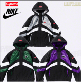 SUPREME x NIKE Nylon Hooded Sport Puffy Jacketナイロンジャケット おすすめ シュプリーム  スーパーコピーエレガント新作 iwgoods.com K59Tvy-3