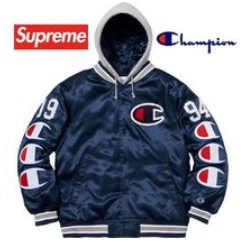 Supreme Champion Hooded Satin Varsity Jacket AW 18 WEEK 7着こなしおすすめジャケット シュプリーム 激安 エレガント男女兼用 iwgoods.com TvSTvi-3