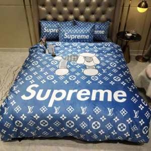 Supreme × Louis Vuitton - Box Logo布団セット シングル2019トレンドアイテム激安寝具安い シュプリーム 通販 モノグラム ブルー iwgoods.com PjOT1j-3