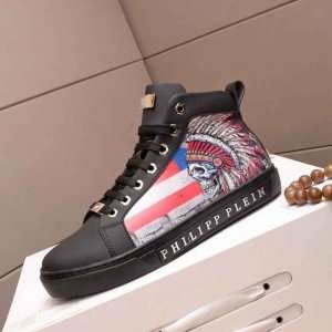 フィリッププレイン メンズ スニーカー ファッション感を出す新作 PHILIPP PLEIN ブランド 靴 コピー ブラック 着こなし 安い iwgoods.com myyyWD-3