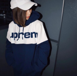 Supreme Blocked Hoodie Navyシュプリームブランドコピー激安パーカーおすすめスウェットシャツエレガントオーバーサイズ iwgoods.com uiyGXD-3