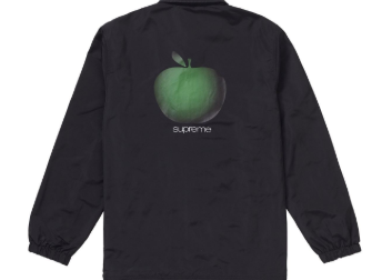 希少Supreme Apple Coaches Jacketシュプリーム 激安 ジャケット 着こなしストリートファション個性的なコーディネート新作 iwgoods.com TbaK9r-3