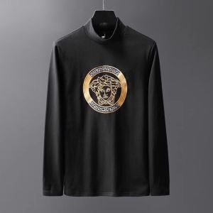 2色可選 ヴェルサーチ VERSACE 長袖Tシャツ 2020年秋に買うべき きちんと見えて暖かい大人コーデ iwgoods.com GnGzSf-3