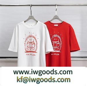 2022大人気AMI PARISｔシャツ新品 アミ パリス偽物ファッション高級ブランドおしゃれコーデ赤色ホワイト iwgoods.com rmmuay-3