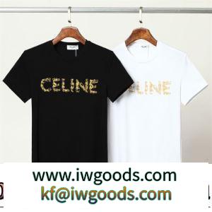 一番人気の新作はこれ CELINEコピー ブランド 2色可選 Tシャツ 2022春夏 クールビズ 縦には伸びにくい 超目玉 iwgoods.com mKn0na-3