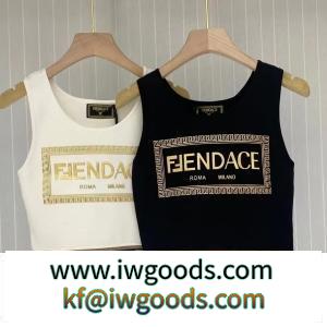 FENDI2022ss新作 スポーツウェア風 フェンディコピー レディース タンクトップ 高品質 個性でトレンド iwgoods.com 55Pria-3