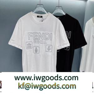 半袖Tシャツ 着回し度抜群 フェンディブランド コピー 2022春夏 セレブ愛用の超人気商品 プリント 2色可選 デザイン性の高い iwgoods.com XjKXDa-3