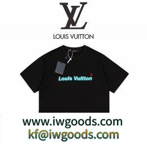LOUIS VUITTONコピー ルイヴィトンｔシャツ 2色可選 高品質のプリント 一気に夏らしく気分 個性あるセン iwgoods.com im01Pb-3