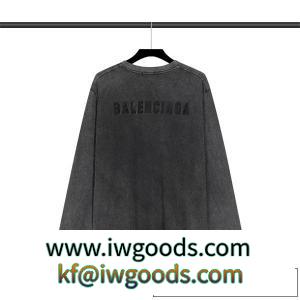 BALENCLAGA 当店人気のおすすめ2022高品質 バレンシアガ長袖Tシャツコピー ユーズド風 ユニセックス着用 iwgoods.com jSvWfu-3