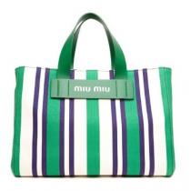 MIUMIU ブランド 偽物 通販◎ストライプ トートバッグ 5BA1112B7CF0089 iwgoods.com:37b09j