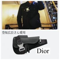 登坂広臣さん着用★DIOR 偽ブランド★ブラック カーフスキン SADDLE バッグ iwgoods.com:t0mkf0