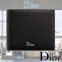 【DIOR ブランドコピー(ディオール 激安コピー)】グレインカーフレザー２つ折り財布 iwgoods.com:iefiw1