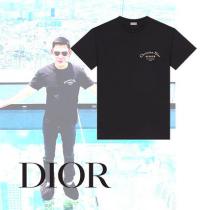 【DIOR 偽物 ブランド 販売】"Christian DIOR 偽物 ブランド 販売 Atelier"プリントTシャツ Black iwgoods.com:33mxmy