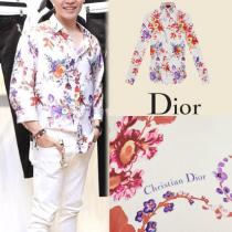 インスタグラムで人気【DIOR 偽物 ブランド 販売】美しいフラワー柄 シルク シャツ iwgoods.com:dpqxci