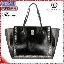 関送込★PhilippPLEIN 激安コピー★スカルスタッズトートバッグ iwgoods.com:kufl4n