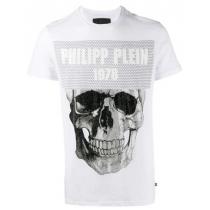 ∞∞PHILIPP PLEIN ブランド 偽物 通販∞∞ スカル ラウンドネック Tシャツ iwgoods.com:e08eic