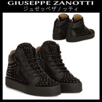 【GIUSEPPE ZANOTTI ブランド コピー】サイドZIP×ビジュー★レザースニーカー iwgoods.com:gbl5o3