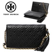 Tory Burch コピー品★FLEMING FLAT WALLET CROSS-BODY_46449 001 iwgoods.com:p9veba