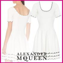 Alexander mcqueen 偽物 ブランド 販売★スカラップニットワンピース★関税込み iwgoods.com:vk8mof