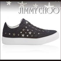 【JIMMY CHOO コピーブランド】ACE☆デニムスエードxスタースタッズ☆スニーカー iwgoods.com:rj29p2