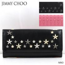 2019 AW JIMMY CHOO ブランドコピー NINO レディース 長財布 スタースタッズ iwgoods.com:lhwown