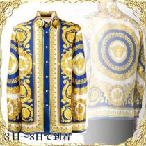 関税込◆VERSACE 激安コピー Barocco print silk shirt iwgoods.com:vri4ye