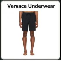 VERSACE コピー品 Underwearブラック ロング スイム ショーツ 水着 海 iwgoods.com:7dxwbu