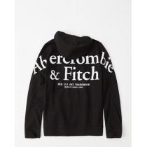 【国内即発】Abercrombie & Fitch コピー品メンズ BACK LOGO HOODIE 黒 iwgoods.com:d2e1nu