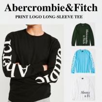 SALE【Abercrombie】アバクロ PRINT LOGO LONG-SLEEVE TEE★長袖 iwgoods.com:775pkn