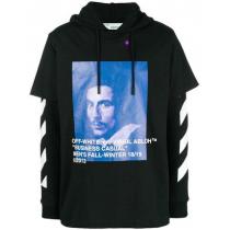 //Off-White 激安スーパーコピー// DIAG BERNINI LAYERED HOODIE 重ね着 パーカー 黒 iwgoods.com:76rnhi