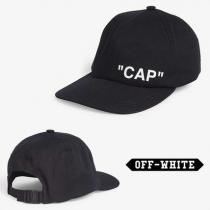 男女OK！[OFF-White ブランドコピー商品]オフホワイト ブランドコピー/テキストプリントキャップ iwgoods.com:u736cz