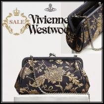 19SS★Vivienne WESTWOOD コピー商品 通販◆JANE フラワー刺繍 がま口 2WAYバッグ iwgoods.com:564bo5